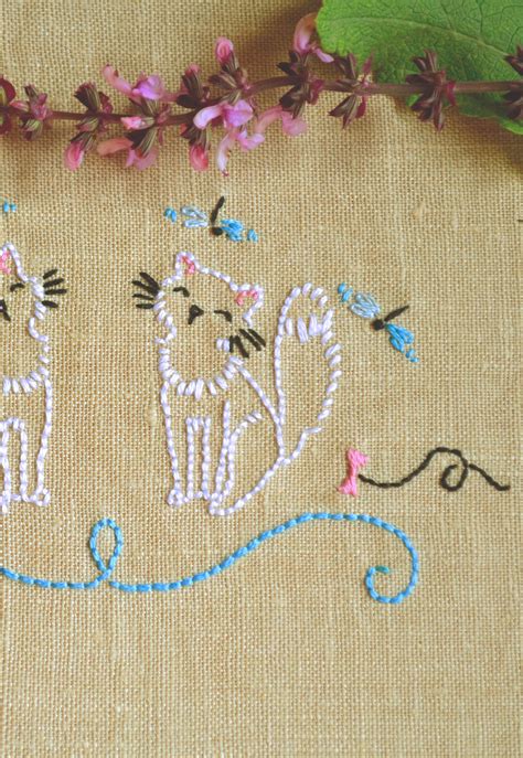 14 Cat Embroidery Patterns