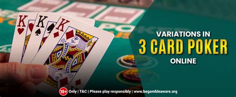 3 Card Poker Online Variations Explained