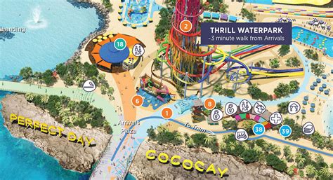 View the 2023 Perfect Day at CocoCay map | Royal Caribbean Blog