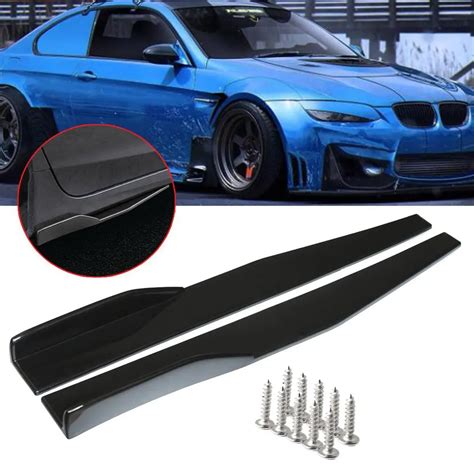 Universal Car Side Skirt Rocker Splitters Winglet Wings Diffuser Car ...