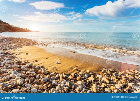 Fantastic View of the Azure Sea Stock Photo - Image of horizon, landscape: 130118170