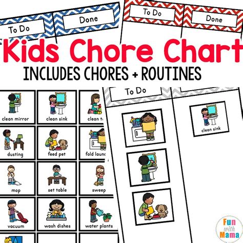 Easy-to-Use Chore Chart Ideas for Kids - Organizing Moms