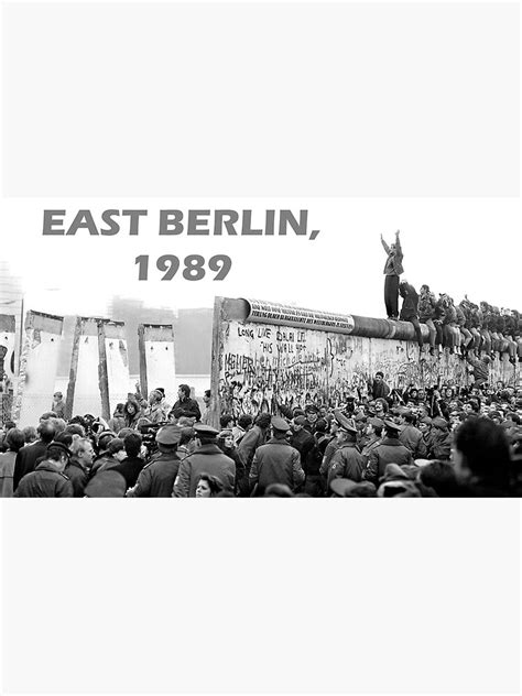 "Berlin Wall Coming Down 1989" Poster for Sale by vintageandmore ...