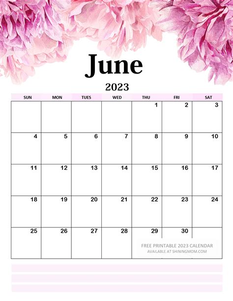 Your FREE 2023 Floral Calendar Printable is Here!