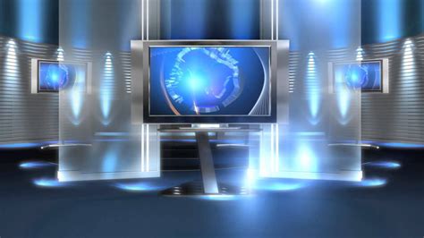 free virtual news studio background virtual set blue long HD | Studio background, Studio ...