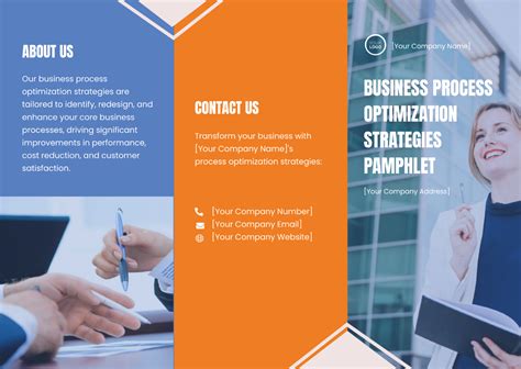 Business Process Optimization Strategies Pamphlet Template - Edit Online & Download Example ...