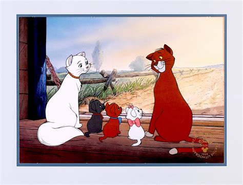 "The Aristocats" Duchess, Thomas O'Malley, & Kittens 1996 Walt Disney 11x14 Exclusive ...