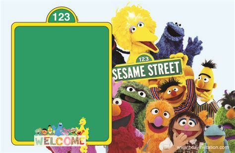 Cool FREE Printable Sesame Street Birthday Invitation Template | Sesame street birthday ...