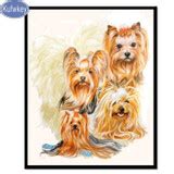 5D Diamond Painting Yorkie Collage Kit