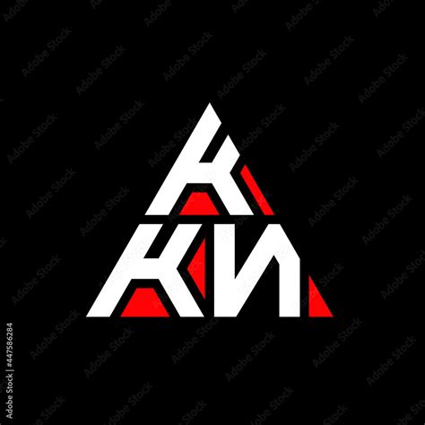 KKN triangle letter logo design with triangle shape. KKN triangle logo ...