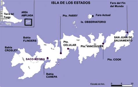 PATAGONIA database - Cartografía - Isla de los Estados