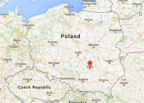 Where is Kielce on map Poland