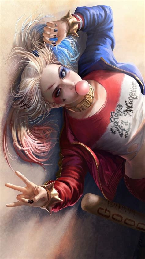 750x1334 Harley Quinn Fan Art iPhone 6, iPhone 6S, iPhone 7 HD 4k ...