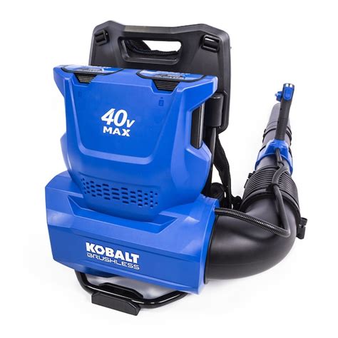 Kobalt 40-volt 690-CFM 135-MPH Battery Backpack Leaf Blower 4 Ah (Battery and Charger Included ...