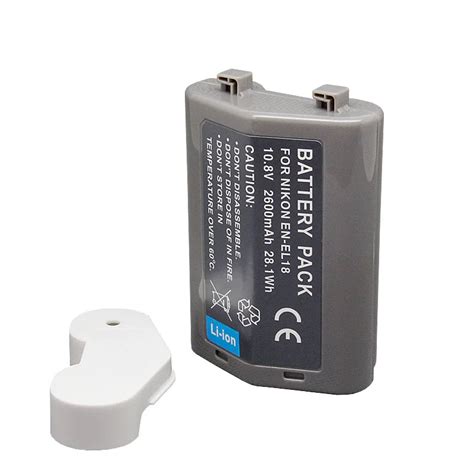 For Nikon 2600mAh en el18 battery D4 D4s D5 one body battery en el18a ...