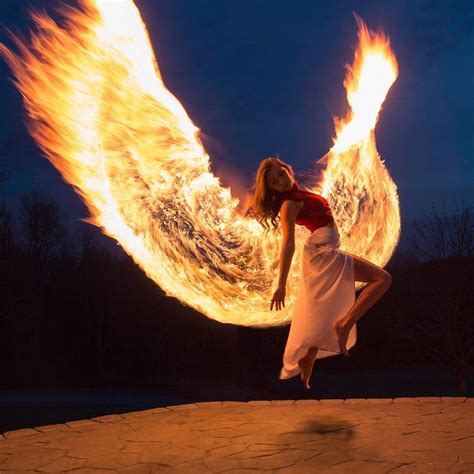 Beautiful Light Painting Photos of a Young Woman Rising From the Ashes ...