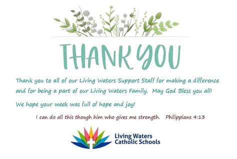 Support Staff Appreciation Week -February 16-20, 2021 | Ecole St. Joseph School