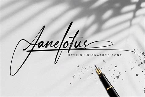 Janelotus Handwritten Signature Font - All Free Fonts