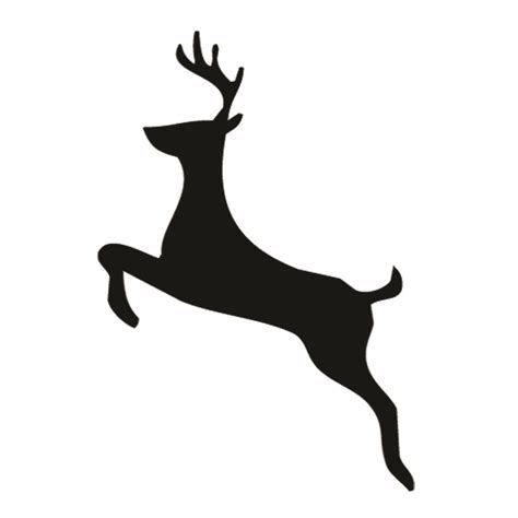 Reindeer Silhouette Stencil 10 | Free Stencil Gallery