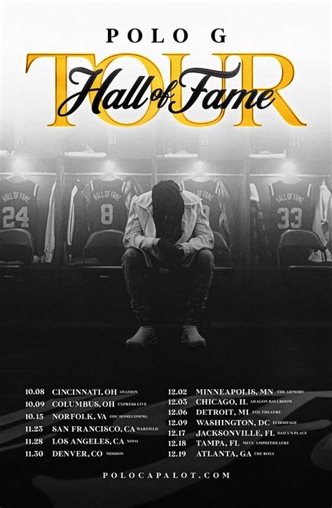 Polo G Announces ‘Hall of Fame’ Tour for the Fall - HipHop Magz