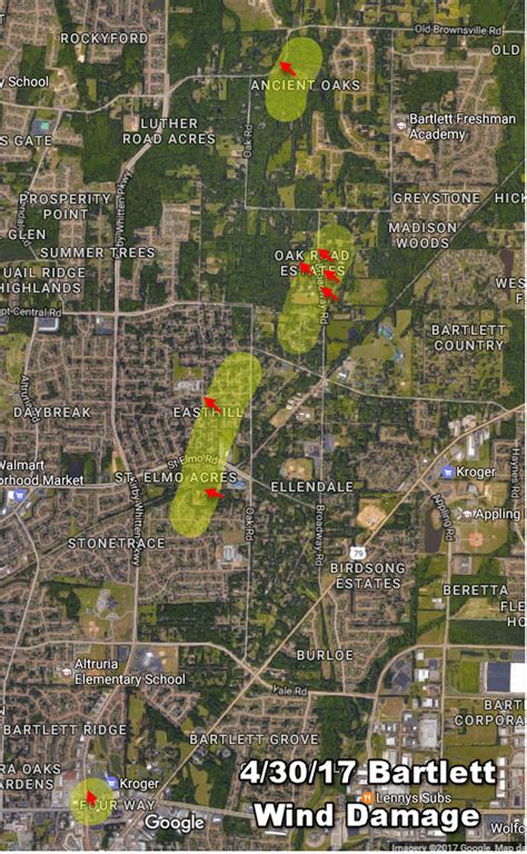 MWN Blog: Storm recap: wind damage in Bartlett, TN Sunday morning (4/30 ...