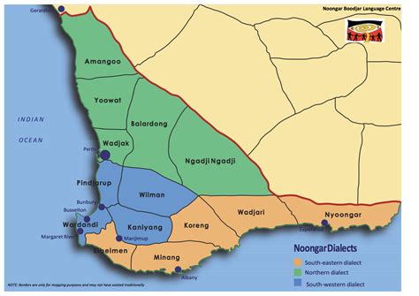 Aboriginal Tribes Of Western Australia Map