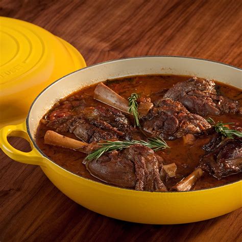 Signature Braiser | Le creuset recipes, Braised lamb shanks, Braised lamb