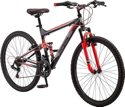 Mongoose Status 2.2 Mountain Bike for Men and Women, 26-Inch Wheels, 21-Speed Shifters, Aluminum ...