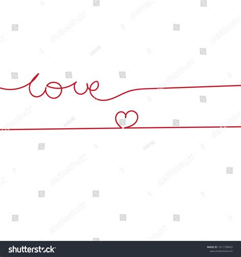 Continuous Line Heart Drawing Minimalist Design Stock Vector (Royalty ...