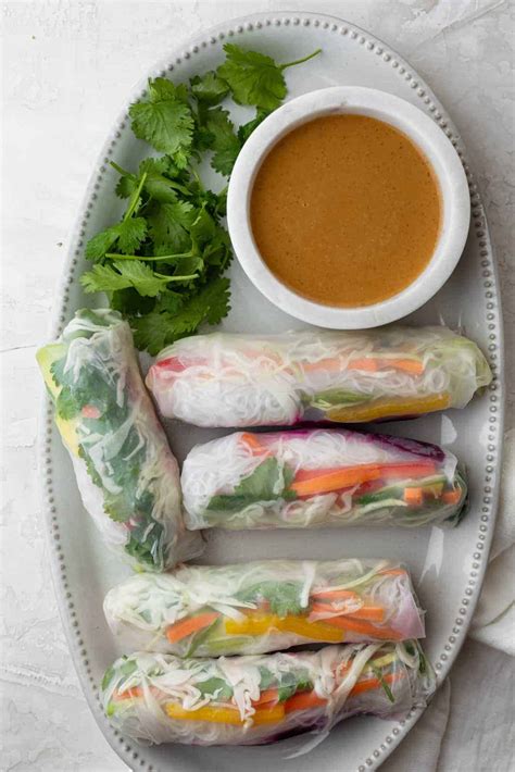 Vegetable Spring Rolls {Vegan Appetizers} | FeelGoodFoodie