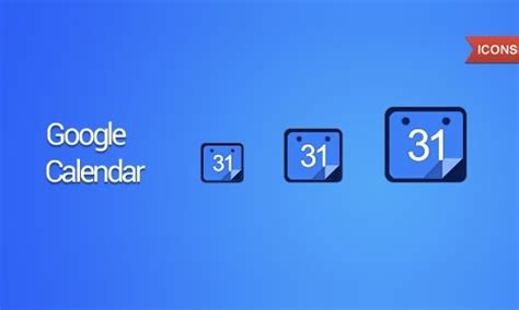 Google Calendar Icon Vector #47341 - Free Icons Library