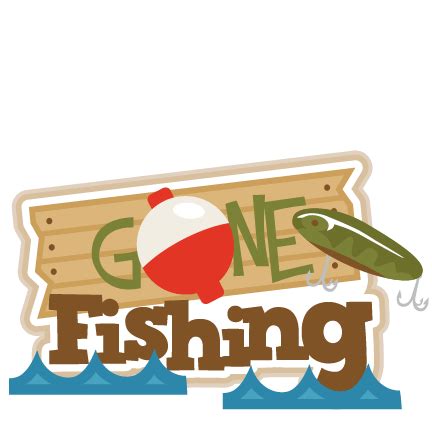 Gone Fishing Title SVG scrapbook title fishing svg cut files free svgs ...