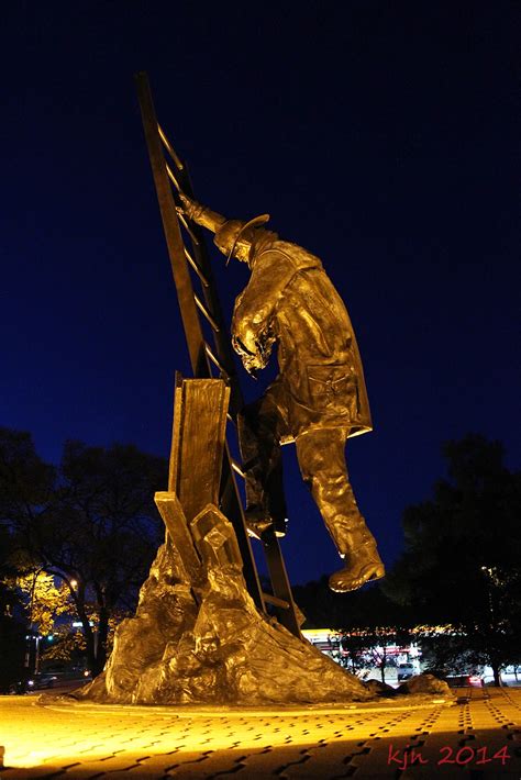 The Outskirts of Suburbia: IAFF Fallen Firefighters Memorial at Night