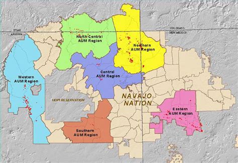 Navajo Nation Map Outline