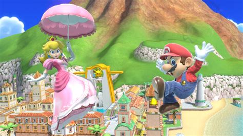 Smash Bros. Ultimate: Mario and Peach Going Down by MiiMasterP on DeviantArt