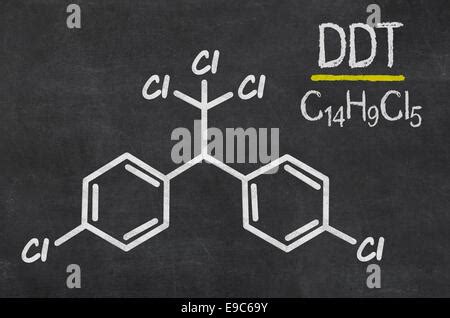 DDT insecticide molecule Stock Photo - Alamy