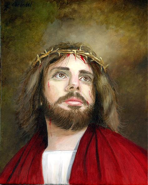 Jesus Christ Crown of Thorns Painting by Cecilia Brendel - Fine Art America