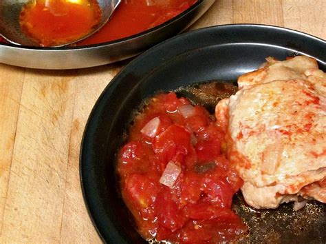 Stewed Chicken with Tomatoes - Inhabited Kitchen