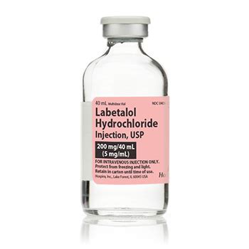 Labetalol Hydrochloride Injection, USP | Pfizer Hospital US