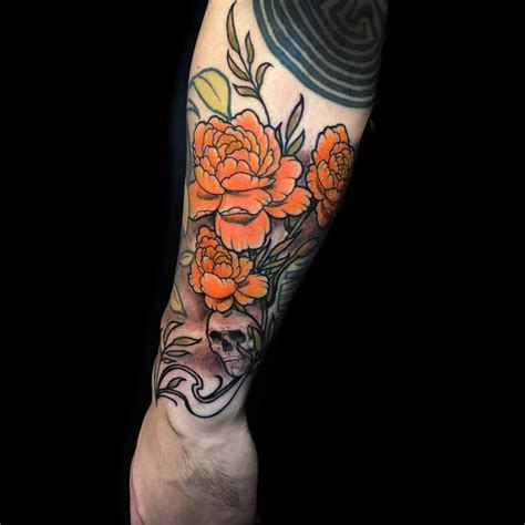 Top 65 Best Marigold Tattoo Ideas - [2021 Inspiration Guide]