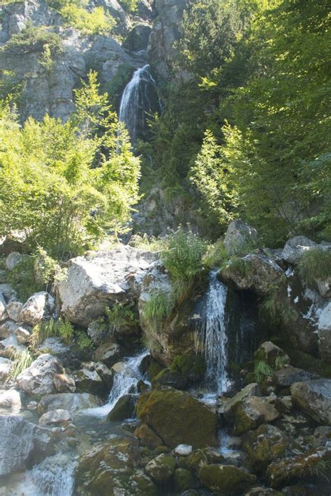 Waterfall in Theth Mountains, Albania Stock Image - Image of mountain, river: 104483813