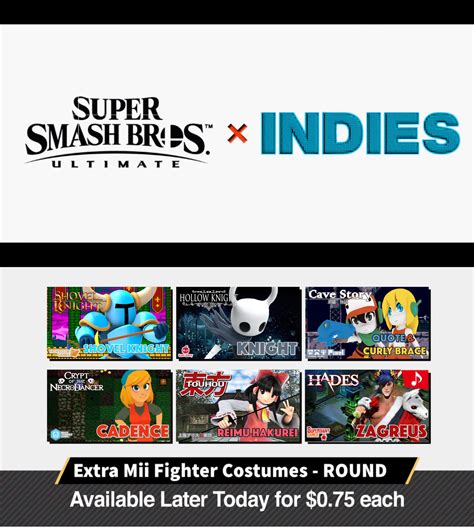 Custom Mii Fighters Costumes - Indies Edition by DrewBear0496 on DeviantArt