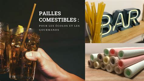 ᐅ Acheter Paille Comestible : Paille Alimentaire et Mangeable