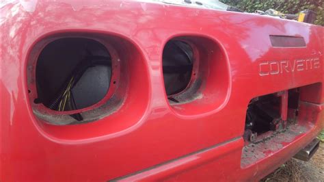 C4 Corvette Rear Bumper Assembly Removal Part 2 - YouTube