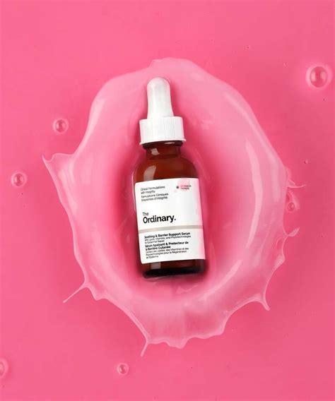 Barrier Support Serums : pink colored serum