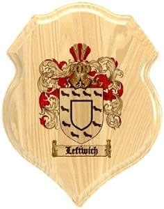 Amazon.com: Leftwich Coat of Arms Plaque / Family Crest Plaque : Home ...