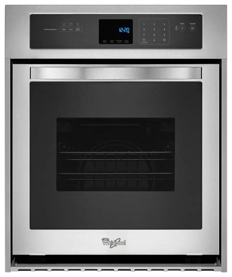 Whirlpool - 24" Built-In Single Electric Wall Oven - Stainless steel ...