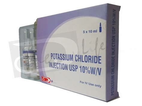 Potassium Chloride Injection USP 10% W/V, Packaging Type: Ampoules, Packaging Size: 5x10ml at ...