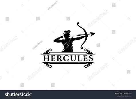 Logo de Hércules, antiguo arquero griego: vector de stock (libre de regalías) 2162750625 ...