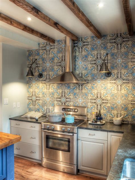 Cement Tile Backsplash | Houzz